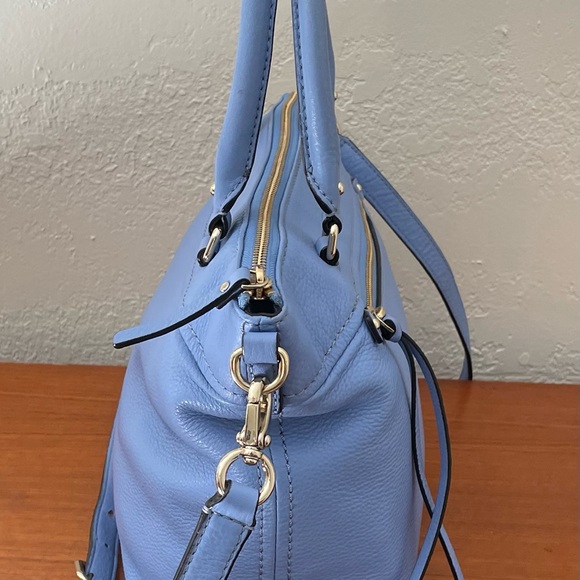 Kate Spade Cobble Hill Small Gina Top Handle Pebbled Blue Leather Gold hardware - Picture 4 of 9